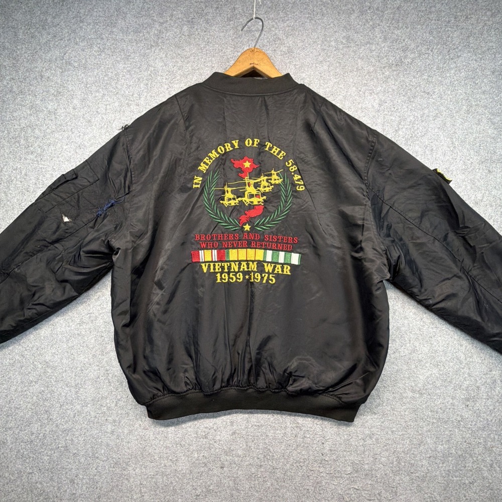 Vintage VietNam War Souvenir Jacket Men's Size 3XL Veteran